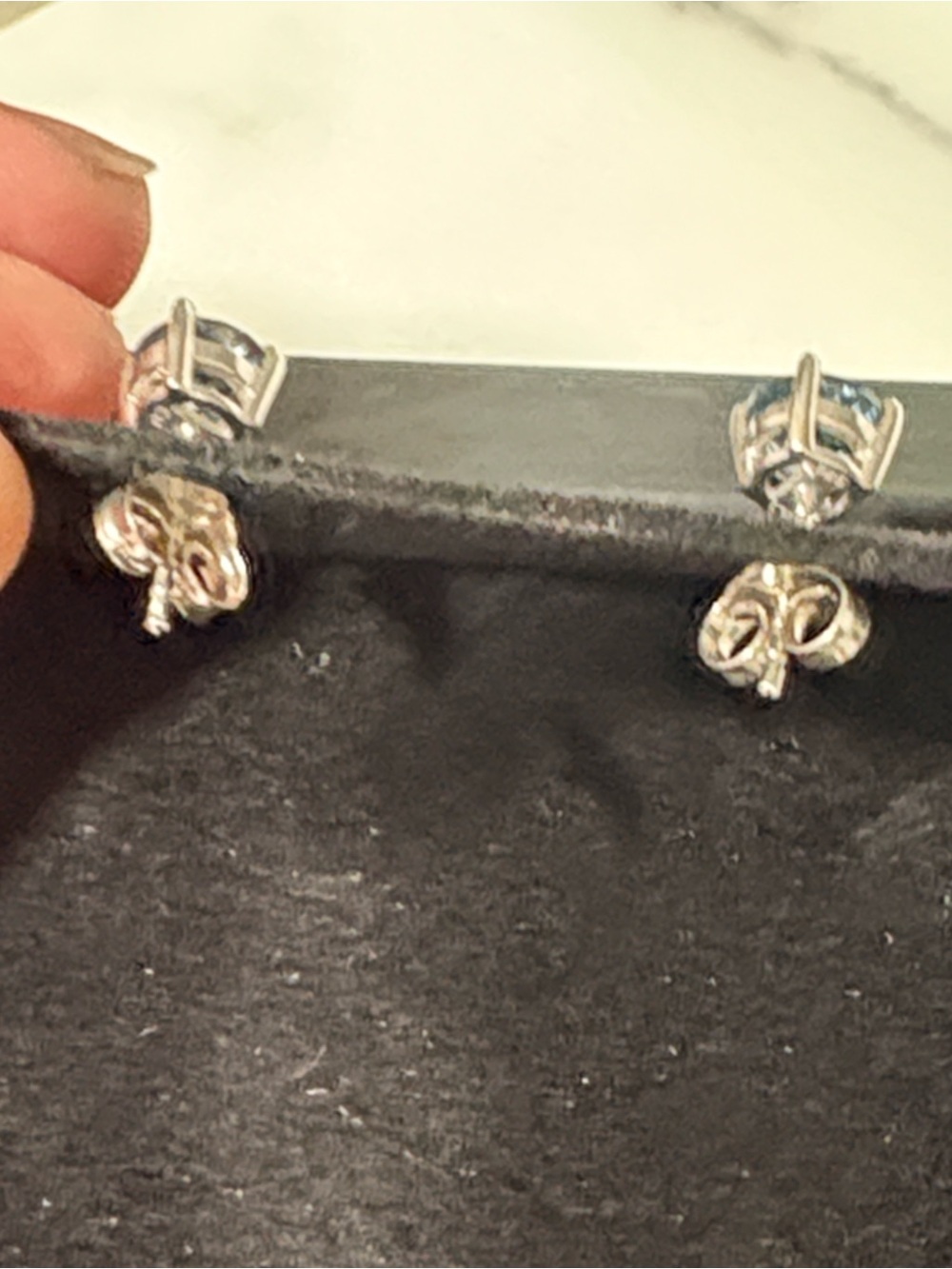 925 new Genuine Topaz Earrings - Picture 4 of 6